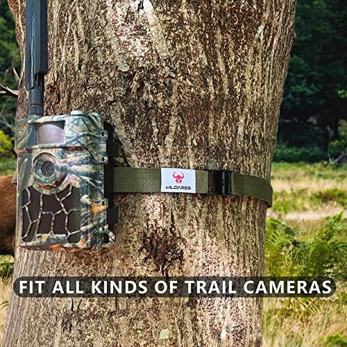 1" x 6.6' Trail Cam Strap,Game Camera Straps,Trail Camera mounting Straps,1800 lbs,Heavy-Duty,Tree Belts,Durable Nylon Fiber,Long-Lasting Alloy Buckle,Pack of 2 - Image 4