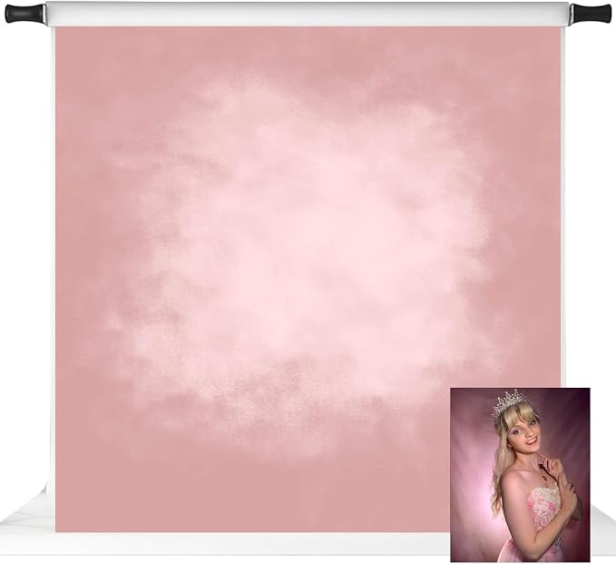 Kate Pink Photography Backdrops Abstract Photo Backdrop Poratrait Background for Photoshoot, 8x8ft by KateBackdropforPhotography