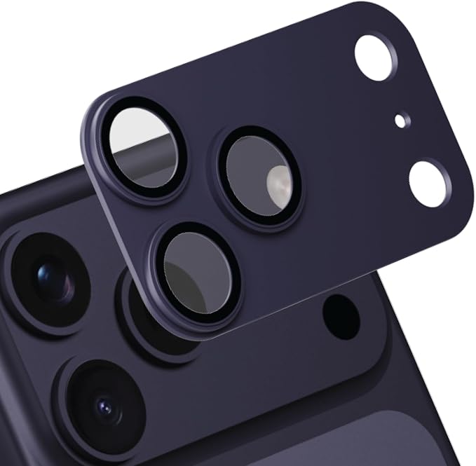 for iPhone 17 Pro Camera Lens Protector | Aerospace-Grade Aluminium | Full Protective Cover | Anti-Glare Sapphire Glass | Colour-Matched Finish Pacific Blue by MCraftsman