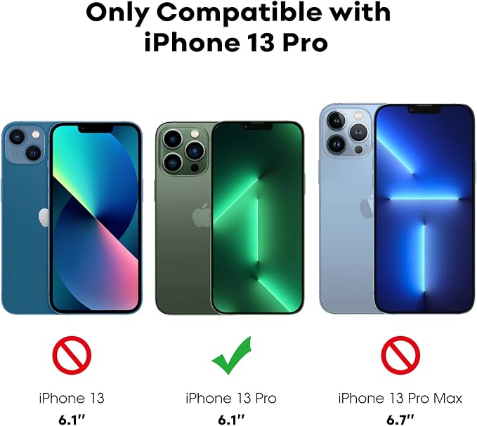 JETech Privacy Screen Protector for iPhone 13 Pro, 2+2 Pack | Anti-Spy Tempered Glass, with Camera Lens Protector, Easy Installation Tool - Image 2