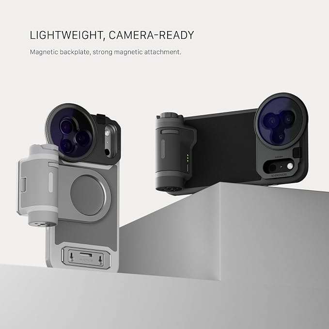 Tilta Khronos Lite Creator Kit | Compatible with iPhone 17 Pro Max | Professional Camera Rig for Phone Filmmaking | Bluetooth Handle, ND & Polarizer Filter Set - Black - Image 4