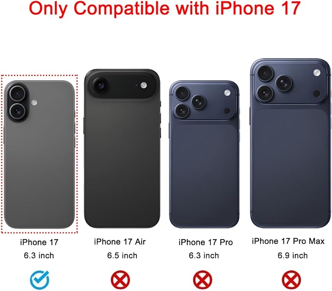 Back Rear Camera Lens Glass Replacement Compatible with iPhone 17 6.3 inches with pre-Installed Adhesive and Reparing Toolkit - Image 2