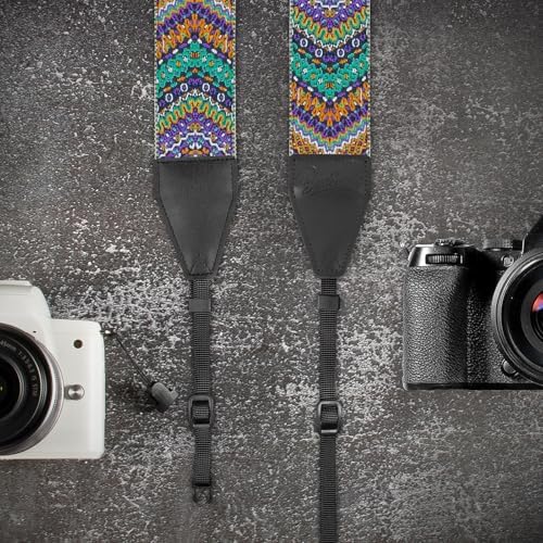 Camera Strap, Jacquard Weave 2" Shoulder Neck Straps for All DSLR Cameras Men Women Photographers - Image 6