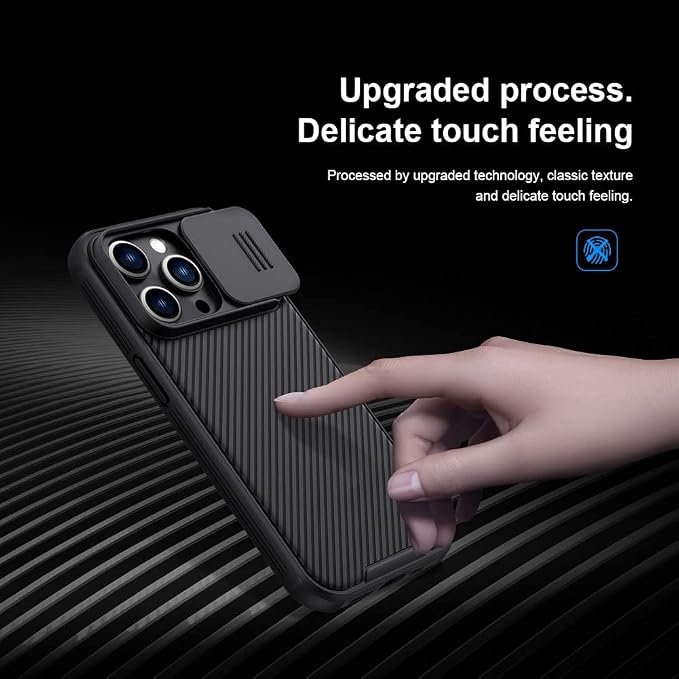 Mangix for iPhone 14 Pro Case with Camera Cover,Slim Fit Thin Polycarbonate Protective Shockproof Cover with Slide Camera Cover, Upgraded Case for Apple iPhone 14 Pro 6.1inch(Black) - Image 3