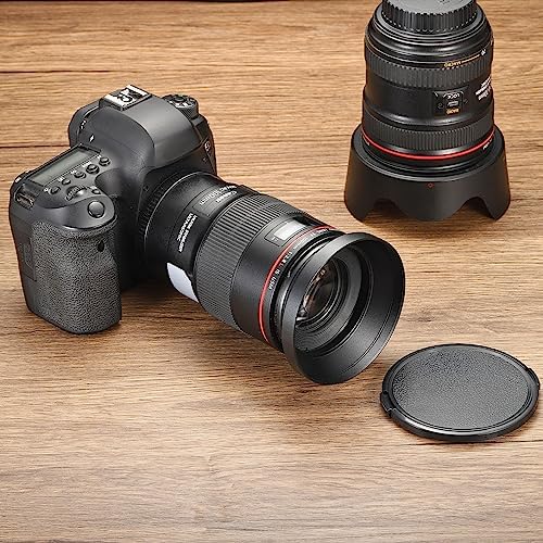 PATIKIL 77mm Lens Hood, Wide Angle Matte Surface Anti-Reflective Inside Hood with Cap and Cleaning Cloth for Camera Lens, Black for Nikon, for Fujifilm, for Pentax, for Leica - Image 6