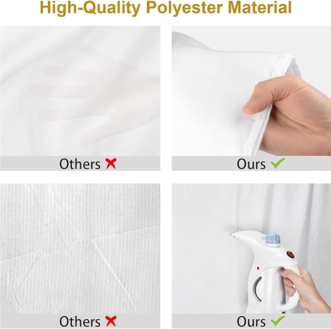 6X9FT White Background for Photography (Background Only) | White Photo Booth Backdrops for Photoshoot, White Backgrounds Screen Video Recording Parties Curtain, Low Temperature Ironing - Image 3
