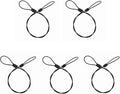SIOTI Steel Tether Lanyard with 5PCS 12Inch for GoPro Hero 6/5/4/3+/3/2/1/Session,Action Camera and Other Applicable Equipment(12in) by SIOTI
