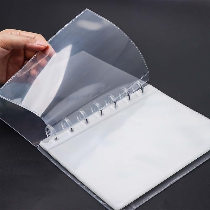 Clear Discbound Pocket Sleeves 7 Disc Sheet Protectors 20 Inner Pages PP 5x7 Pockets PET Cover Photo Card Protector Binder Album (1 Pocket - 7 Disc) - Image 5