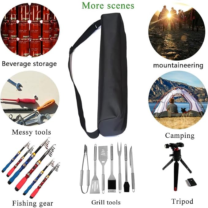 Multi-Purpose Duffle Bag for Sports Gear & Tripod Storage - Heavy Duty Waterproof Organizer for Camera Stand, Mic, Grill Tools, Camping Equipment (39''(L) x4''(H)) - Image 4