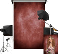 Kate 10x10ft/3x3m Red Abstract Backdrop Retro Dark Red Texture Portrait Photography Backgrounds Studio Props by KateBackdropforPhotography