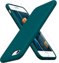 Miracase Silicone for iPhone SE 2022/SE 2020/7/8 Case,Teal | Ultra Slim Cover with Screen Protector, Soft Microfiber Lining, Multi-Color Premium Silicone Shockproof Phone Case by Miracase
