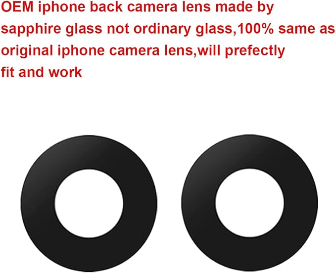 OEM Back Rear Camera Lens Glass Replacement for iPhone 15 and iPhone 15 Plus with pre-Installed Adhesive and Reparing Toolkit - Image 3
