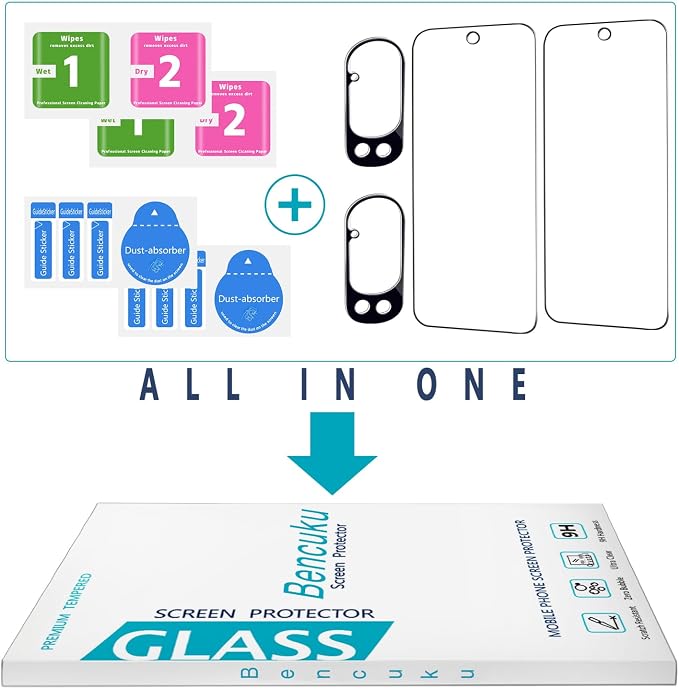 2+2 Pack Screen Protector for Google Pixel 10 Pro Tempered Glass | with Camera Lens Protector, Fingerprint ID Compatible, Anti Scratch, Bubble Free - Image 7
