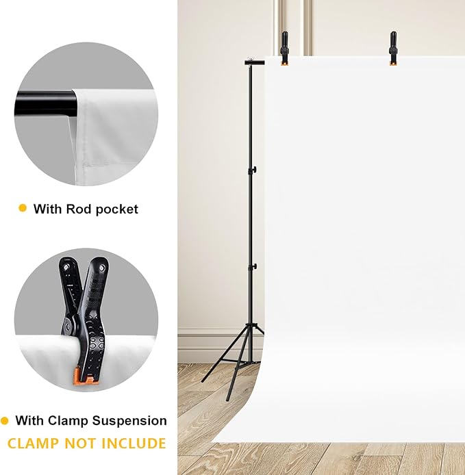 CPLIRIS 10x12ft White Backdrop Photography Photo Shooting Background with Matt Surface for Protrait Photoshoot or Party Decoration - Image 4