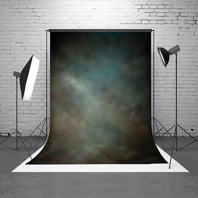 6x9ft Aqua Backdrops Portrait Backdrops for Photography Mottled Photo Background - Image 3