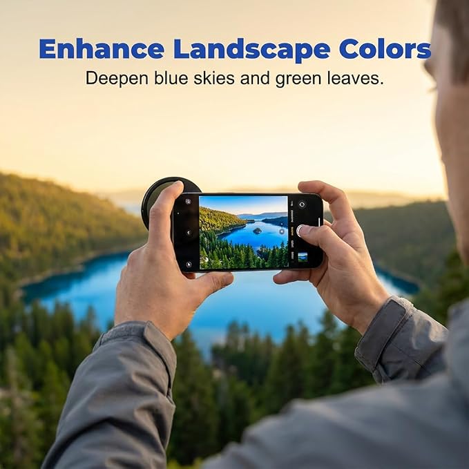 2 in1 Magnetic CPL Star Filter, 2026 New Magnetic CPL Phone Camera Lens Filter Kit, Upgraded Polarizing Filter for Cellphone and Camera, Polarizing Lens for Travel (Star Filter) - Image 3