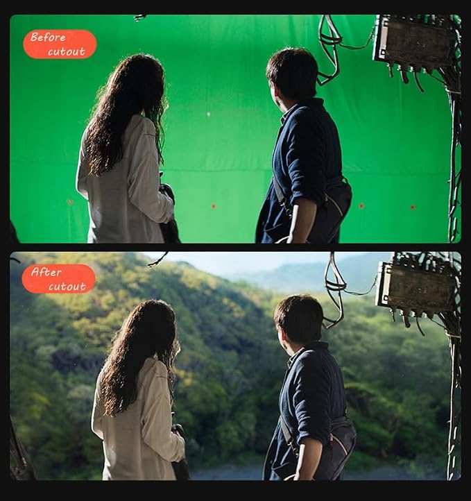 Green Screen Backdrop 10x20ft Photo Backdrop Chromakey Muslin Portrait Green Backdrop for PS Keying/Video Creation/Studio Portrait Shoots - Image 4