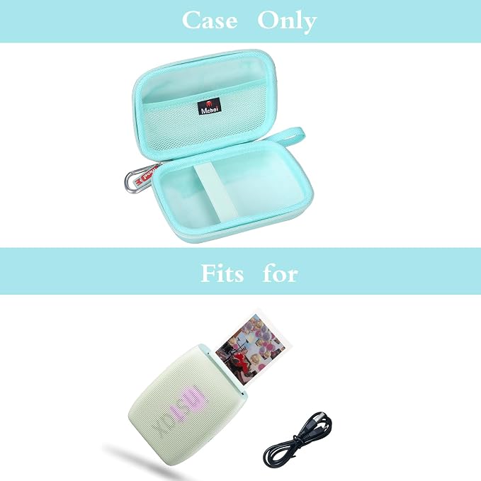 Mchoi Hard Storage Case Fits for Fujifilm Mini Link 3 2 1 Smartphone Printer, Case Only, Sage Green - Image 7