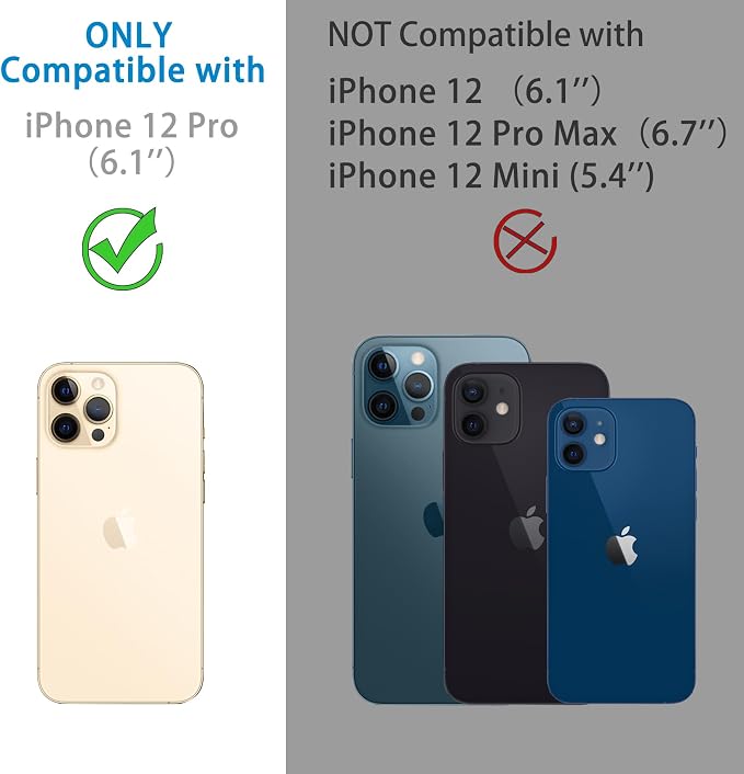 Dengduoduo 3 Pack Tempered Glass Camera Lens Protector for iPhone 12 Pro 6.1", Ultra HD, 9H Hardness, Anti-Scratch, Case Friendly, Easy to Install [No Affect on Night Shots] - Image 2