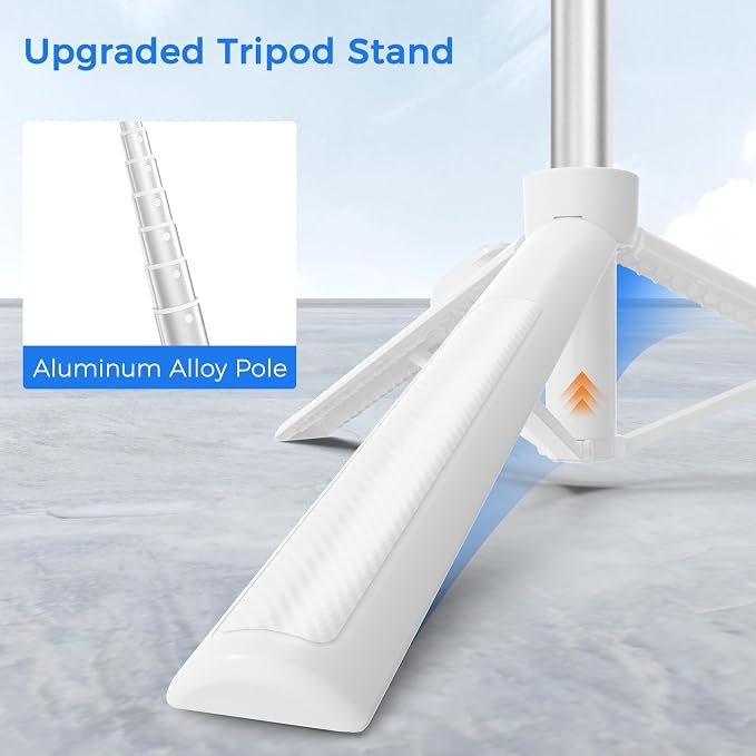Selfie Stick Tripod for Phone with Remote Control & Holder, 63 Inch, White | Extendable Selfie Stick Travel for iPhone, iPhone Tripod for Video Recording - Image 2