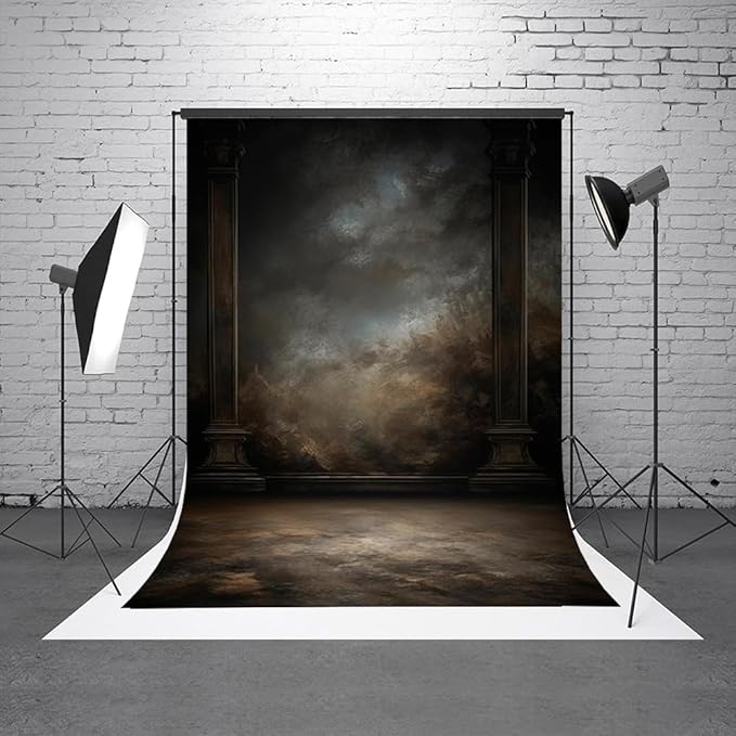 8x16ft Dark Vintage Photography Backdrops Portrait Photo Backdrop Wedding Bridal Show Birthday Background for Studio Props - Image 2