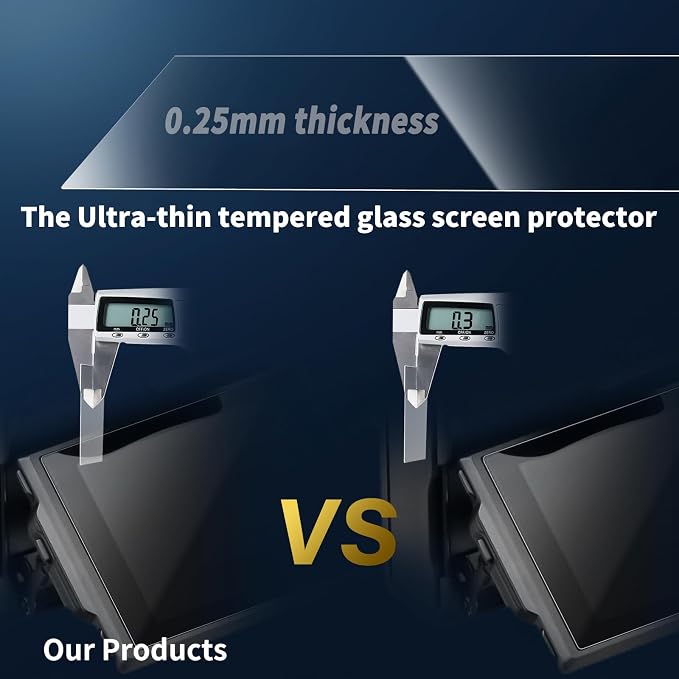 kinokoo Screen Protector for Fujifilm X-T50 Fuji XT50 Camera - 0.25mm 9H Hardness Fuji X-T50/XT50 Tempered Glass Film -Anti-Bubble Anti-Fingerprint & Anti- Scratch (3 Packs) - Image 2