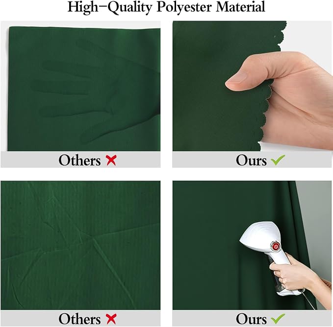 Dark Green Photography Backdrop for Photoshoot, Fabric 6x9ft | Polyester Studio Photo Backgrounds, Non Reflective, Easy to Hang, for Portrait Shoot, Product, Party Decor, Video Creation - Image 6