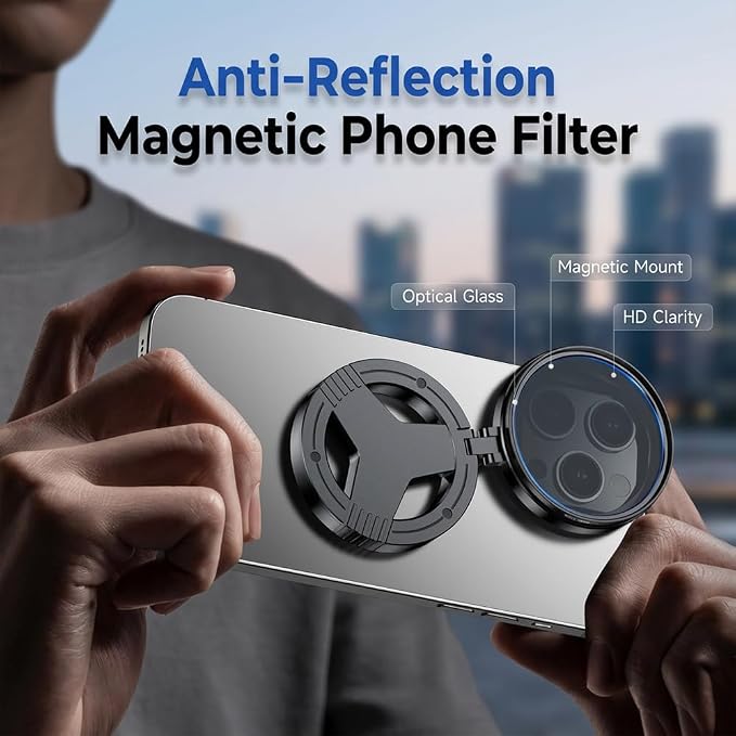 2 in1 Magnetic CPL Star Filter, 2026 New Magnetic CPL Phone Camera Lens Filter Kit, Upgraded Polarizing Filter for Cellphone and Camera, Polarizing Lens for Travel (CPL Filter) - Image 6