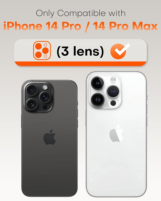 TOCOL for iPhone 14 Pro Max Camera Lens Protector/iPhone 14 Pro Camera Lens Protector Tempered Glass HD Individual Scratch Resistant Cover Accessories Case Friendly 2 Pack（Alpine Green） - Image 2