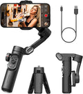 AOCHUAN Smart XE 3-Axis Phone Gimbal Stabilizer for iPhone | Foldable handheld smartphone gimbal w/focus wheel, TikTok, YouTube vlog, video creation, compatible with iPhone&Android by AOCHUAN
