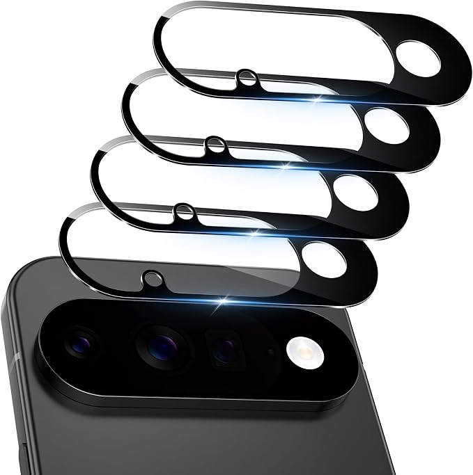 4 Pack Camera Lens Screen Protector Compatible with Google Pixel 11 Pro XL | 9H Tempered Glass Camera Lens Cover, Case Friendly, High Definition, Scratch-Resistant(Not for 11/11Pro) by MIUOLV