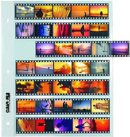 ClearFile Archival-Classic Storage Page for Negatives, 35mm, 7-Strips of 5-Frames - 25 Pack by Unknown