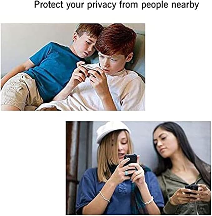 Ailun Privacy Screen Protector + Camera Lens Protector for iPhone 13 | 2+2 Pack, 6.1 inch, Anti Spy Private Tempered Glass Film, HD - Image 4