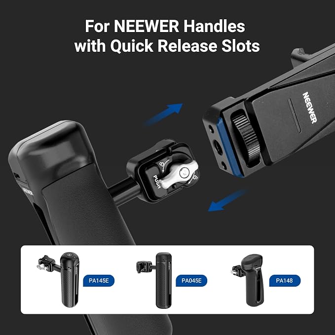 NEEWER Phone Holder with 17mm Phone Adapter & 17–37/58mm Filter Ring, Universal Adjustable Phone Tripod Mount Accessories Compatible with iPhone 17 Pro Max 16 S25 Ultra, PA047 PRO - Image 5