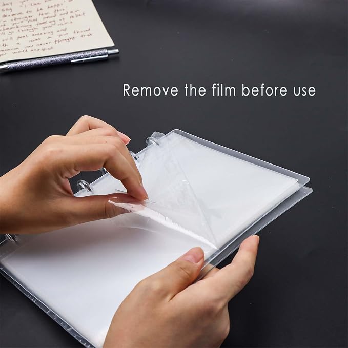 Clear Discbound Pocket Sleeves 7 Disc Sheet Protectors 20 Inner Pages PP 5x7 Pockets PET Cover Photo Card Protector Binder Album (1 Pocket - 7 Disc) - Image 4