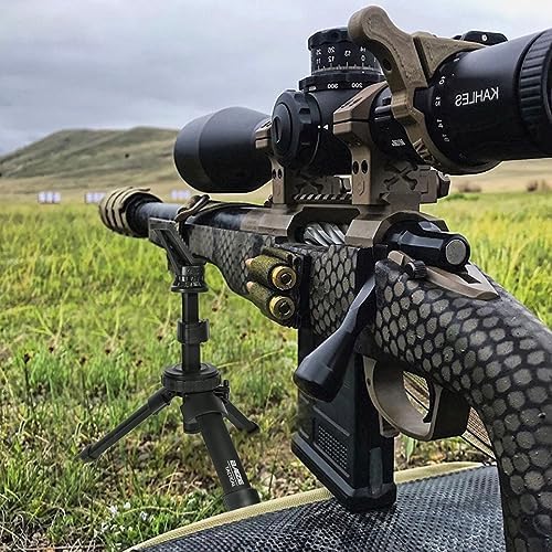 BZTAC Tactical Compact Rapid Shooting Rest - Adjustable Height Rifle Tripod with 360 Rotation V Yoke Holder, Durable Aluminum Construction for Hunting Outdoors - Image 5