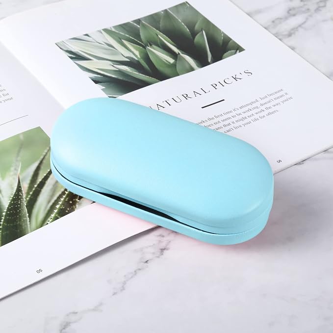 AITIME 2 in 1 Contact Lens and Glasses Case Combo,Contact Travel Case Kit | Double Sided Eye Contact Case with Remover Tool,Storage Organizer Accessories,Cute Eyeglasses Case with Contact Holder - Image 5