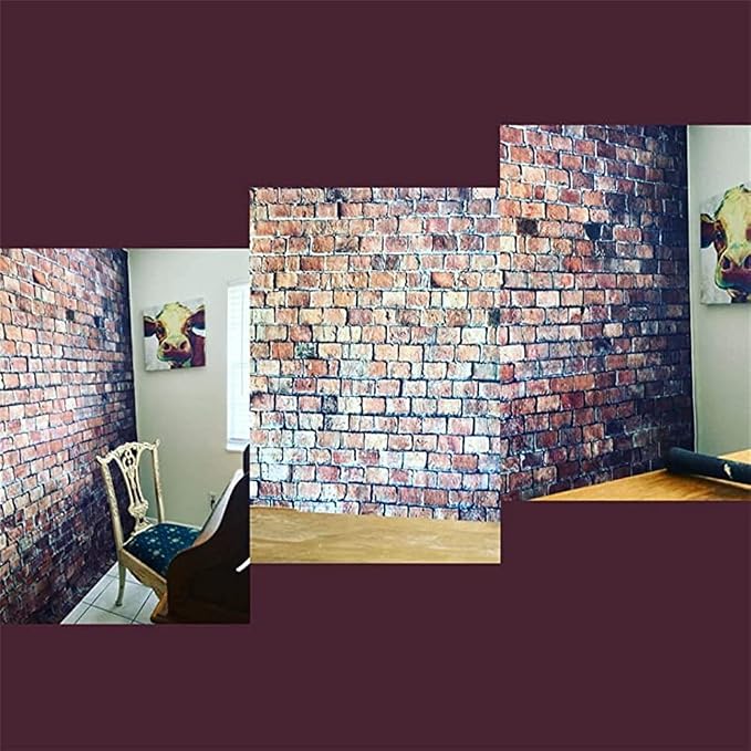 Brick Wall Backdrop 8x8ft Red Brick Vintage Background for Photography, Newborn Baby Girls Adults Portrait Birthday Wedding Baby Shower Studio Props - Image 5