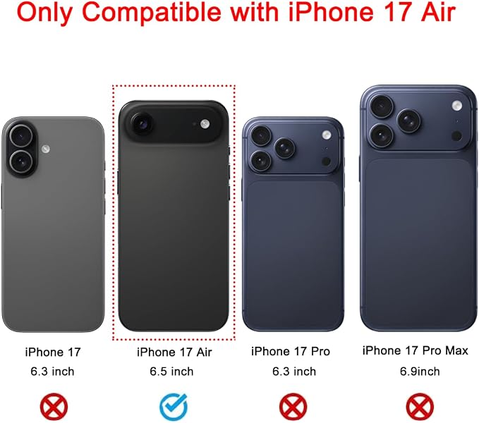 2 Sets OEM Back Rear Camera Lens Glass Replacement Compatible with iPhone Air 6.5 inches with pre-Installed Adhesive and Reparing Toolkit - Image 2