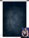 Kate 5x7ft Dark Blue Abstract Backdrops Microfiber Dark Blue Portrait Background for Photoshoot for Photography by KateBackdropforPhotography