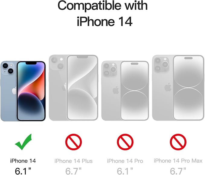 JETech Privacy Screen Protector for iPhone 14, 2+2 Pack | with Camera Lens Protector, Anti-Glare 9H Tempered Glass, Anti-Spy, Full Coverage, Scratch Resistant, Case-Friendly - Image 3