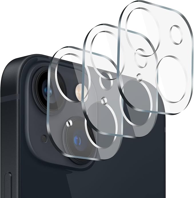 Camera Lens Protector (3 Pack) Compatible with iPhone 13 6.1"& iPhone 13 mini 5.4" Camera Lens Cover Protection, HD Clear Anti-Scratch by AIYEENDirect