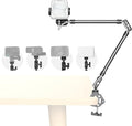 SMALLRIG 26" Magic Arm with Super Clamp, Overhead Phone Mount w/Cable Clip | Flexible Desk Camera Mount with 1/4" Screw and Cable Clip, Max Load 2.2lb, for iPhone/Action Camera/Video Light/Webcam/Mic by SmallRig