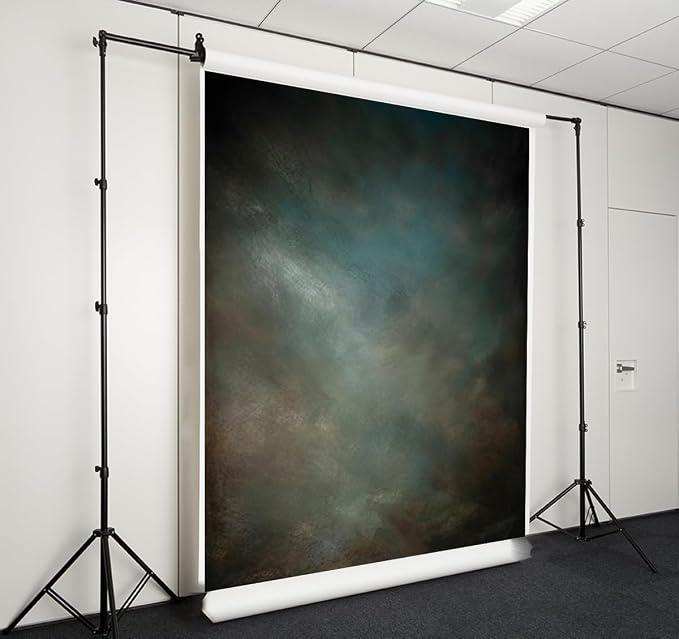 5x7ft Aqua Backdrops Portrait Backdrops for Photography Mottled Photo Background - Image 2