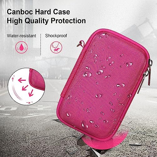 Canboc Carrying Case for KODAK EC35/ KODAK EKTAR H35 Film Camera, Rosered - Image 4