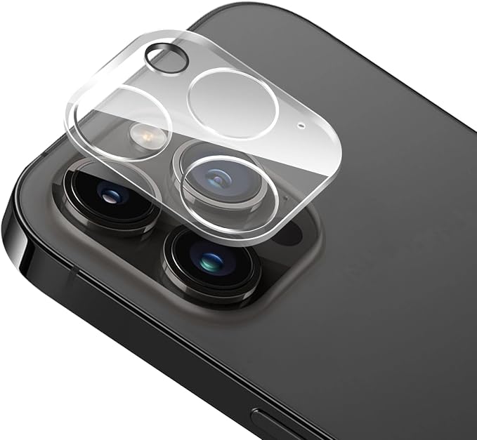 FanTEK Camera Lens Protector Compatible with iPhone 12 Pro Max, 9H Tempered Glass Camera Screen Cover, Ultra HD Clear Acrylic Full Coverage Guard, Case Friendly by FanTEK