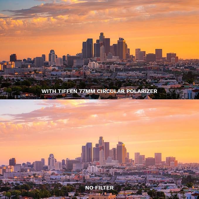 Tiffen 62mm CPL Circular Polarizing Filter Reduce Glare & Reflections | Reveals Details Hidden by Glare, Improves Image Contrast, Increases Color Saturation, Deepens Blue skies, Enhances Clouds - Image 7