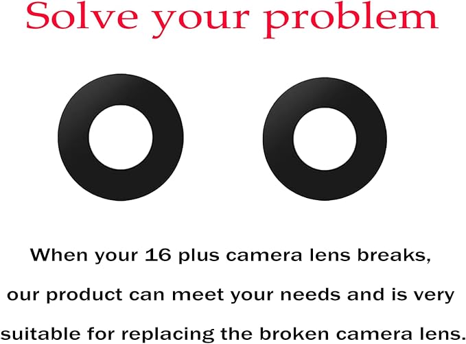 2pcs/Set Back Camera Lens Glass Replacement for iPhone 16 Plus Camera Lens Replacement with Pre-Installed Adhesive + Repair Tool Kit, Anti-Lens Scratch & Waterproof - Image 4