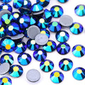 Jollin Hotfix Rhinestones Flatback Crystal Gems 6.4mm SS30, Jet AB | 288pcs Hot Fix Crystals Glass Rhinestones for Bedazzling, Crafting, Clothes, Shoes & Accessories DIY Decoration by Jollin