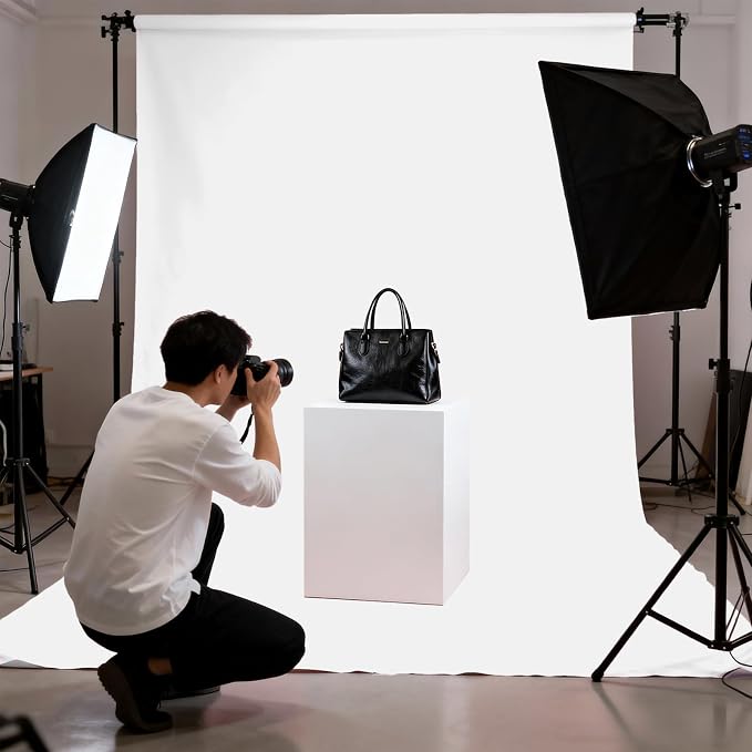 White Photography Backdrop for Photoshoot, Fabric 6x9ft | Polyester Studio Photo Backgrounds, Non Reflective, Easy to Hang, for Portrait Shoot, Product, Party Decor, Video Creation - Image 4